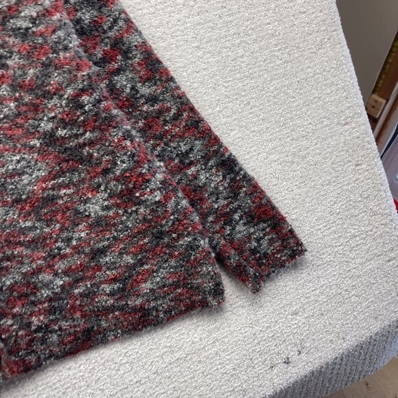 Woolrich Button Up Sweater Black / Red Women Size 2XL Wool Blend 9641 Cozy Knit - Picture 4 of 12